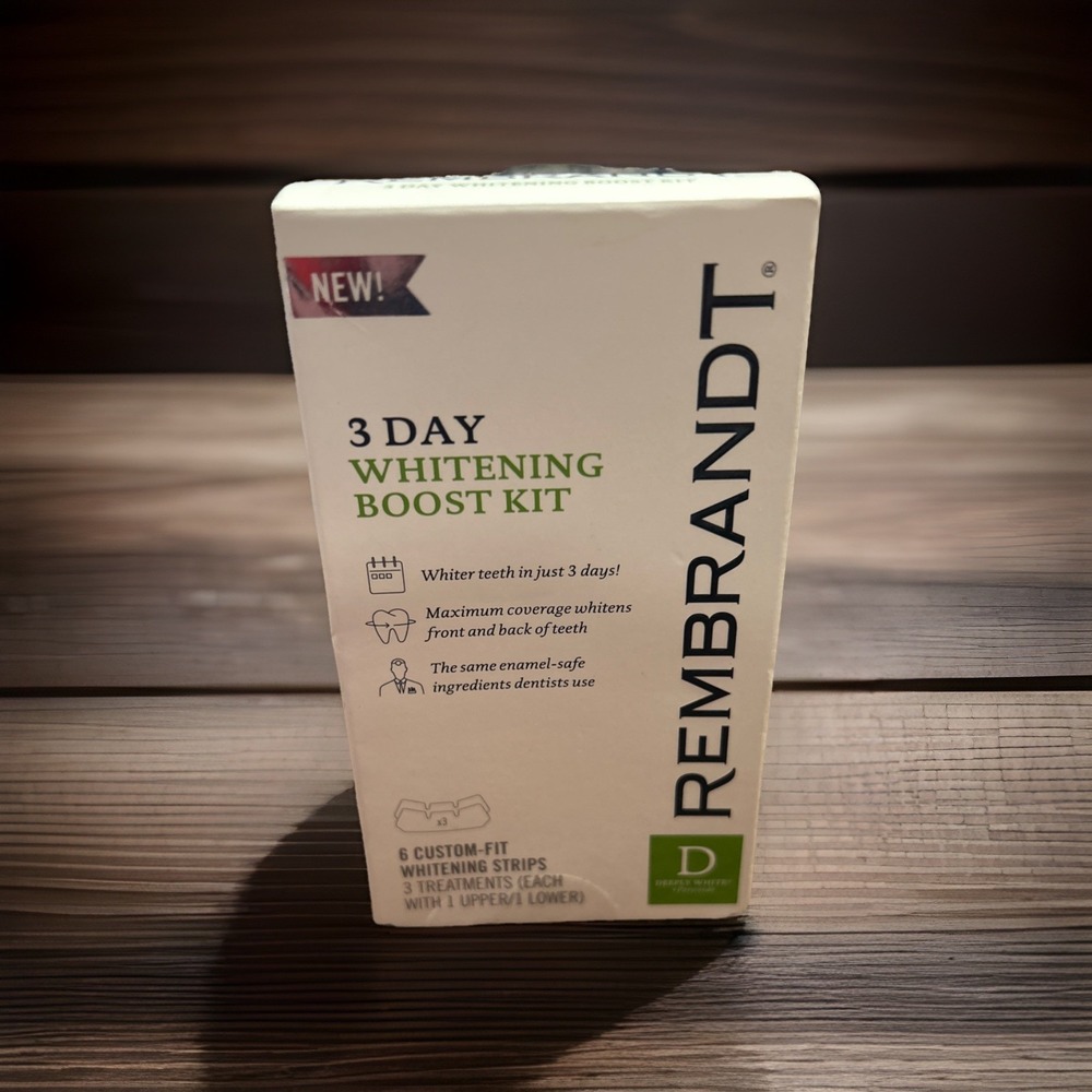 REMBRANDT 3‎ Day Whitening Boost Kit 6 Strips Discontinued Exp 11/19 Sealed